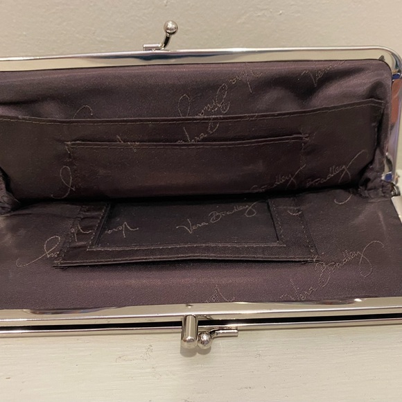 Vera Bradley Double Kiss Clasp Closure Wallet Clutch - Picture 3 of 3